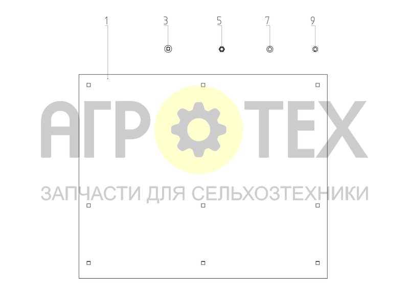 Чертеж Комплект накладок для башмаков (9-18.00.900)